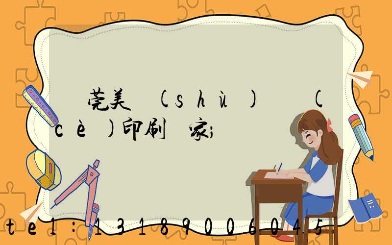 東莞美術(shù)畫冊(cè)印刷廠家