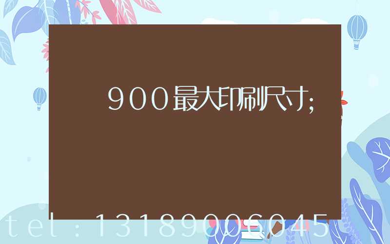 羅蘭900最大印刷尺寸