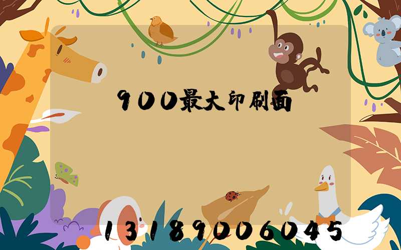 羅蘭900最大印刷面積